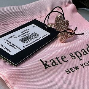 NWT Kate Spade Paved Heart Ring “Yours Truly” with dust bag size 6